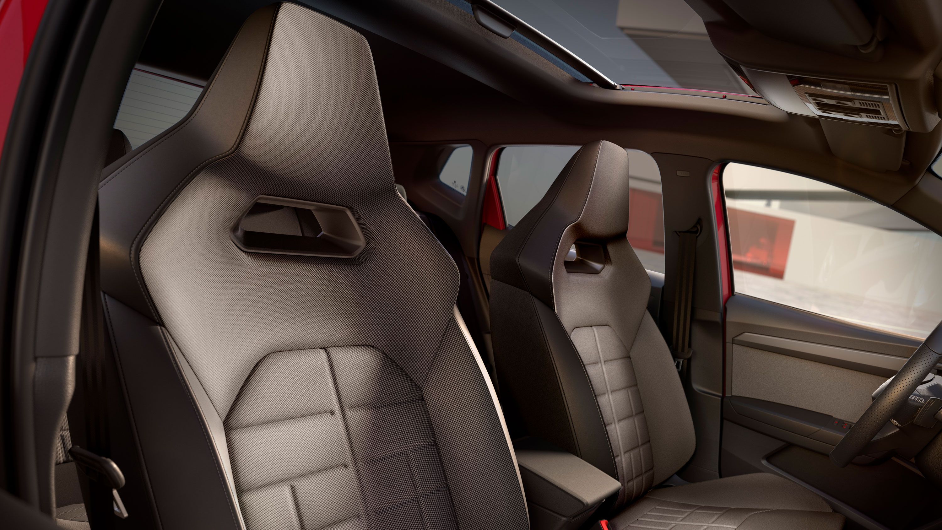 Skořepinová sedadla v modelu SEAT Ibiza.