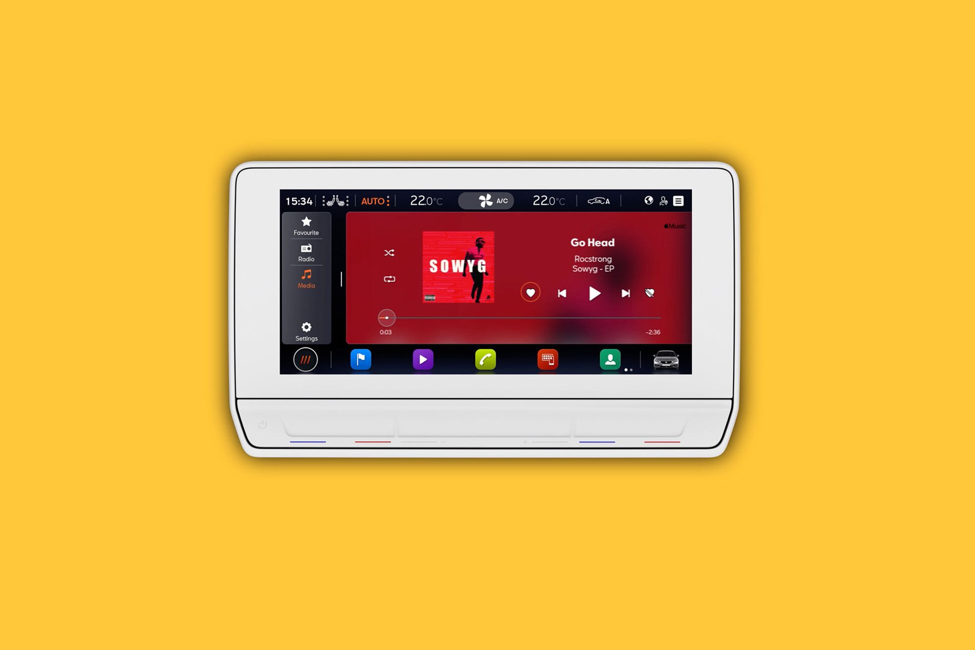 Infotainment a SEAT CONNECT Apple Music funkce